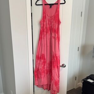 Billabong Pink Tie-Dye Maxi Dress